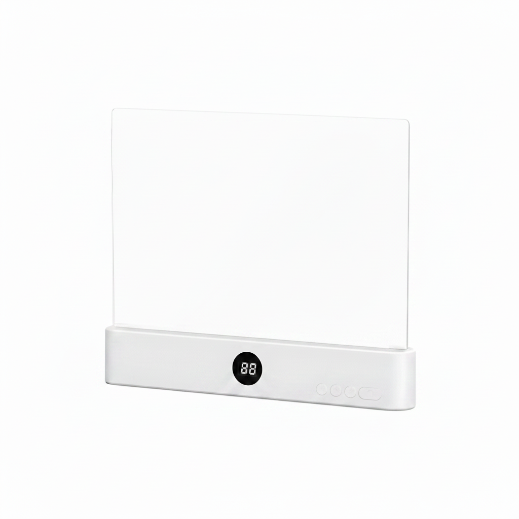 Black LED Reading Light Angled